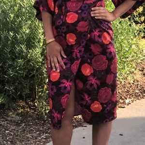 Floral Wrap Dress